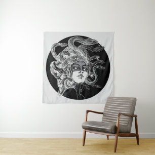 Mesmerising Medusa Art Tapestry