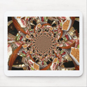 Mesmerising Mosaic of Sushi Brown Colours Mouse Pad