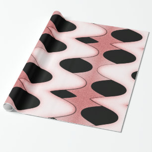 Mesmerising Oriental Pink Waves Wrapping Paper