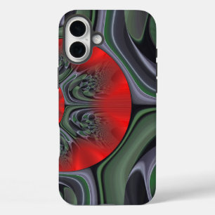 Mesmerising Red Aurora   Northern Lights Borealis  iPhone 16 Plus Case