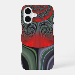 Mesmerising Red Aurora Northern Lights Borealis iPhone 16 Case