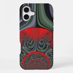 Mesmerising Red Aurora Northern Lights Borealis iPhone 16 Plus Case