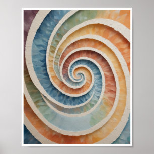 Mesmerising spiral pattern Wall Art Decor Poster