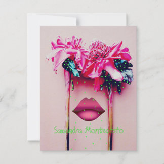 Mesmerising Wonder Flower Flat Card