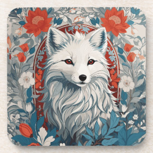 Mesmerizing Artic Fox Wildlife  Coaster