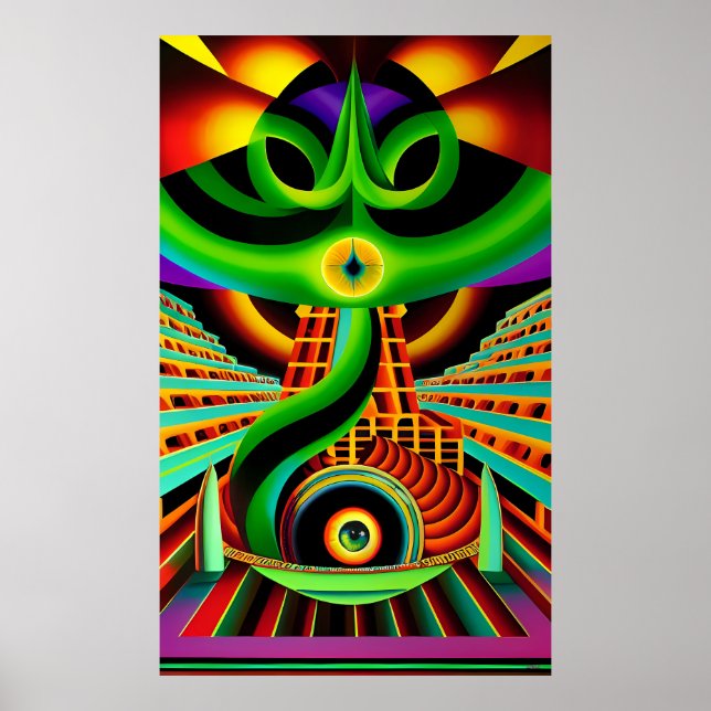 Meso-American Serpent God Poster (Front)