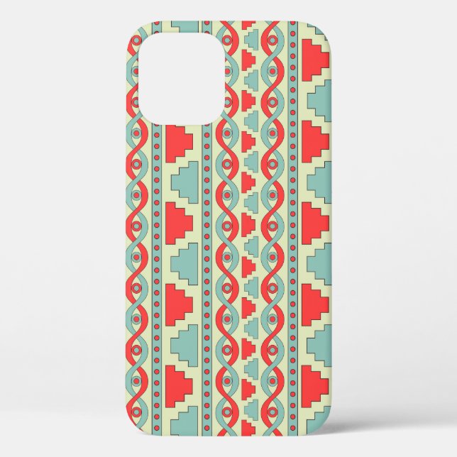 Mesopotamian Tribal: Seamless Ethnic Design. Case-Mate iPhone Case (Back)