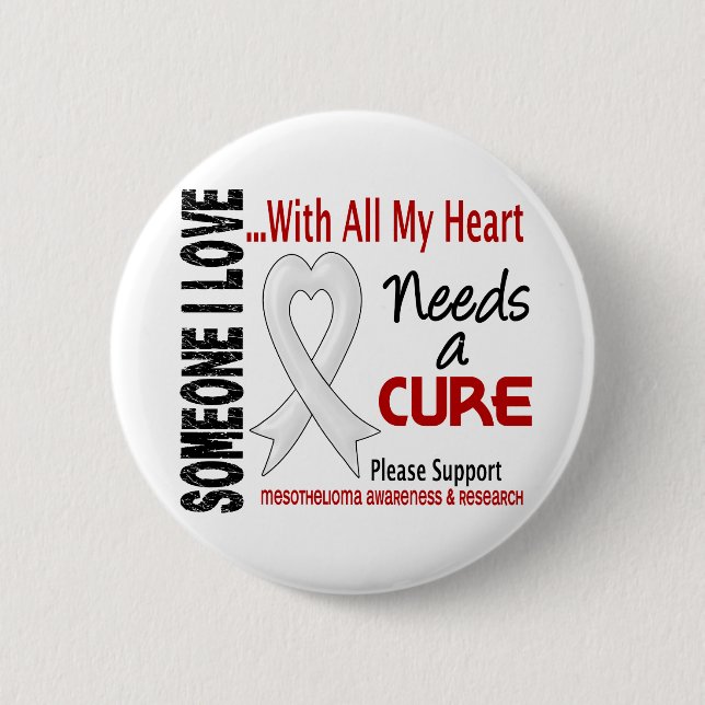 Mesothelioma Needs A Cure 3 6 Cm Round Badge (Front)