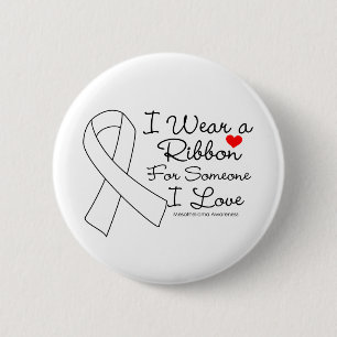 Mesothelioma Ribbon Someone I Love 6 Cm Round Badge