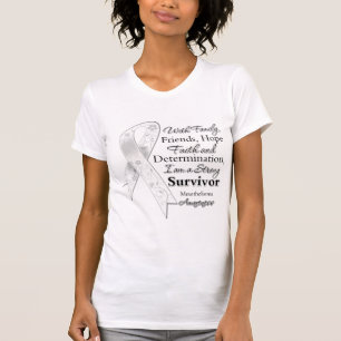 Mesothelioma Support Strong Survivor T-Shirt