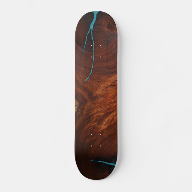 MESQUITE IMAGE W/TURQUOISE INLAY SKATEBOARD (Front)