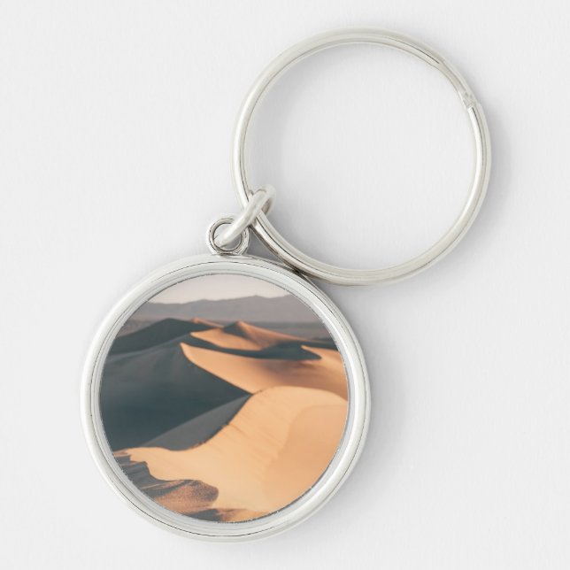 Mesquite Sand Dunes in Death Valley Key Ring (Front)