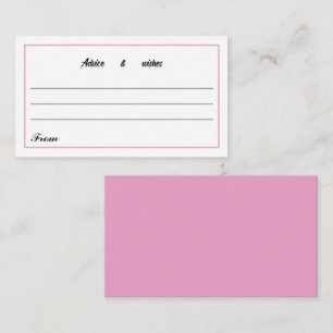 Message For New Couple Simple Light Rose Enclosure Card