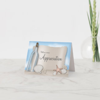 Message from a Bottle - Beach Thank You Cards