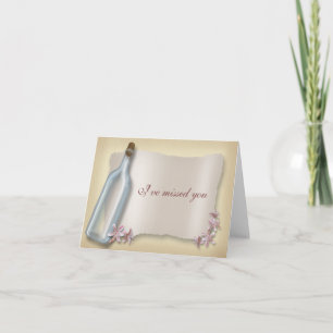 Message from a Bottle card