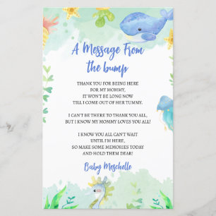 Message From The Bump Summer Baby Shower