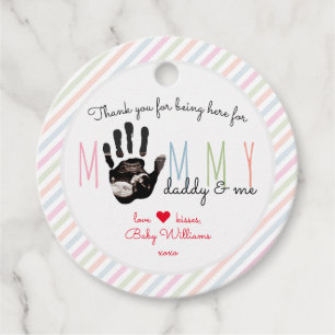 Message from the Bump Ultrasound Cute Baby Shower Favour Tags