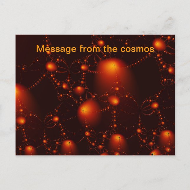 message from the cosmos postcard (Front)