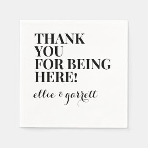 Message from the couple Wedding Engagement Party Napkin