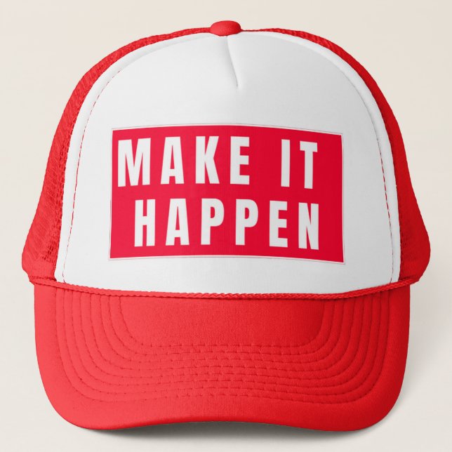 Message Highlighting Determination and Success Trucker Hat (Front)