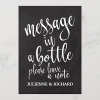 Message in a Bottle Affordable Chalkboard Sign