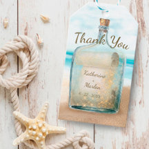 Message In A Bottle Nautical Beach Wedding Favour