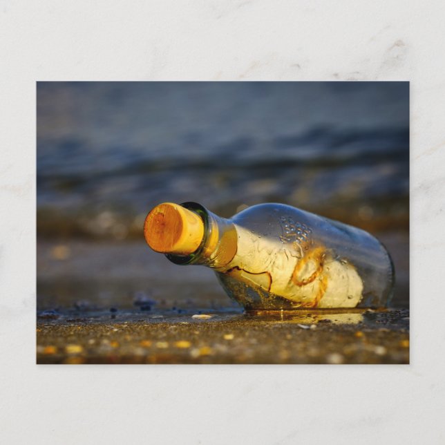 Message In A Bottle Postcard (Front)