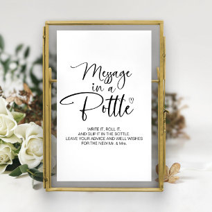 Message in a Bottle Wedding Guest Book Sign