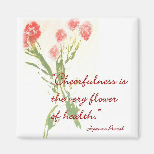 Message Magnet with Japanese Proverb