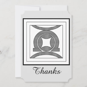 Message of Thanks Thank You Card