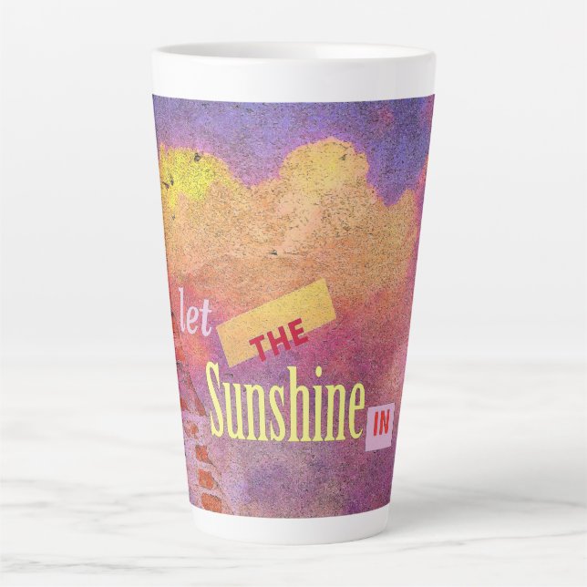 Message on a Wall Latte Mug (Front)