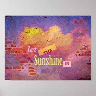 Message on a Wall Poster