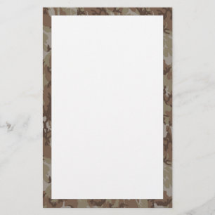 Message on Camo Stationery