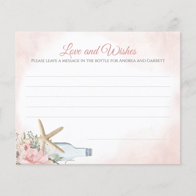 Message Paper for Bottle (Front)