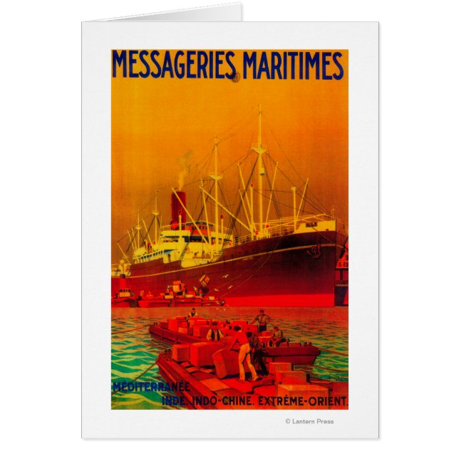 Messageries Maritimes Vintage PosterEurope (Front)