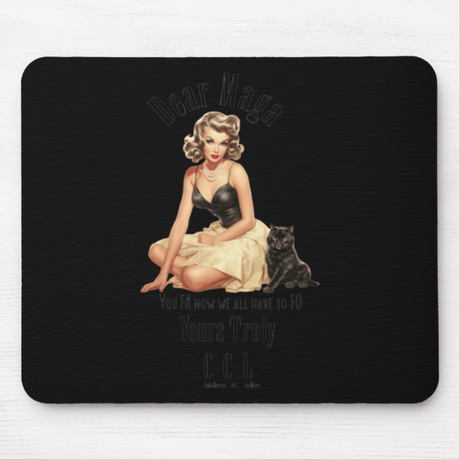 Messages From Childless Cat Ladies 1  Mouse Pad (Front)