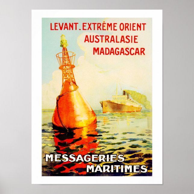 Messagries Maritimes ~ Bouy Poster (Front)