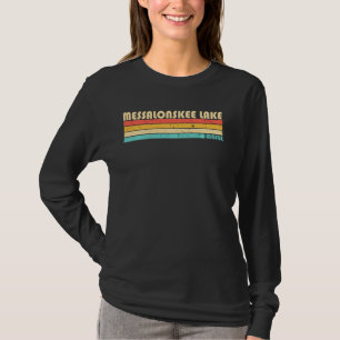 Messalonskee Lake Maine Funny Fishing Camping Summ T-Shirt