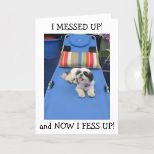 MESSED UP / TOO LATE TO SAY "HAPPY BIRTHDAY!" CARD