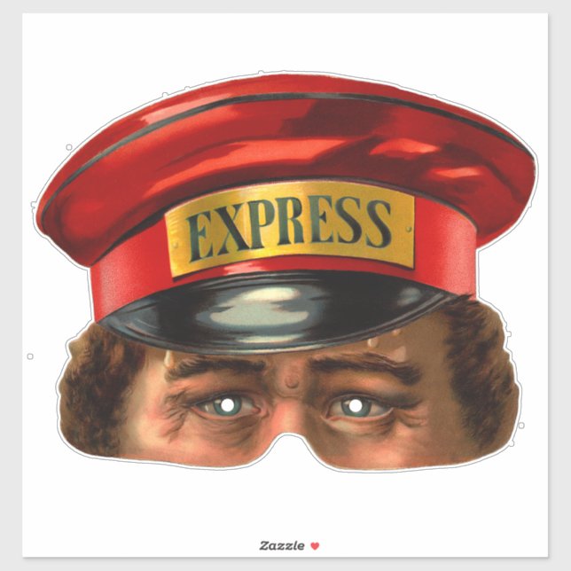 Messenger - Vintage Victorian Mask Sticker (Sheet)