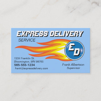 Messengers & Delivery Service Fireball Business Card