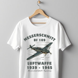 Messerschmitt Bf 109 Luftwaffe WWII Fighter T-Shirt