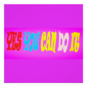MESSGE BRIGHT COLORS TO IMPROVE AND ENCOURAGE POSTER