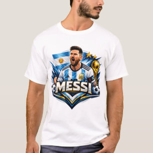 Messi 10 Football Legend Graphic T-Shirt –