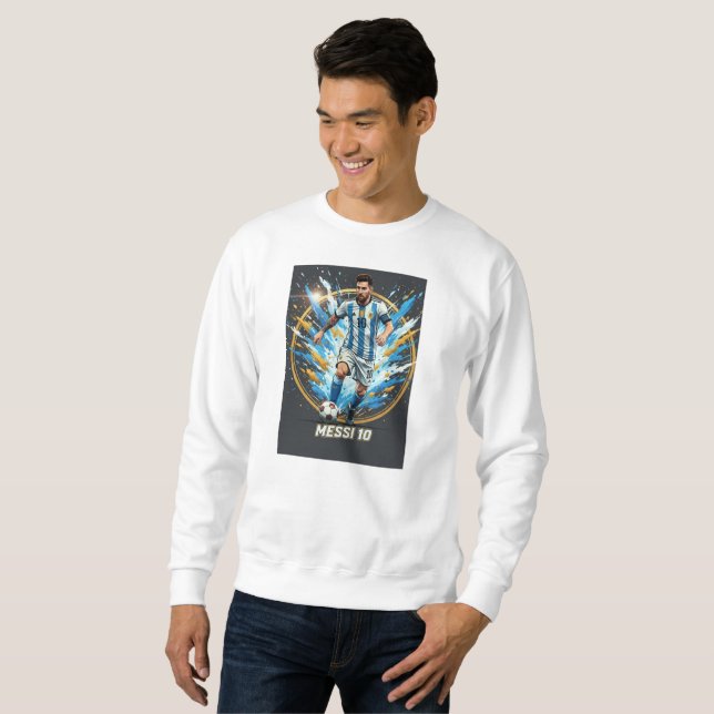 Messi Inspired Graphic T-Shirt Sweatshirt (Front Full)