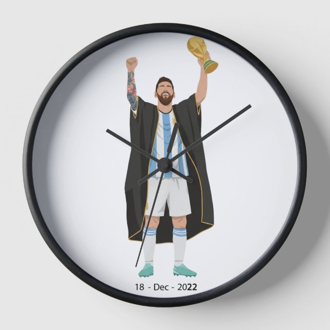 Messi World Cup Champion  Clock (Front)