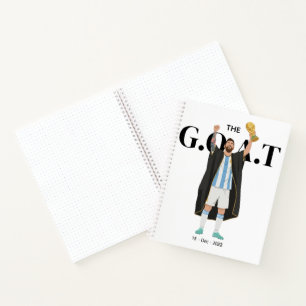 Messi World Cup Champion Notebook