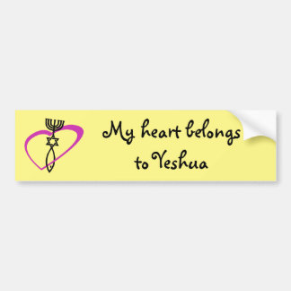 Messianic Heart Sticker