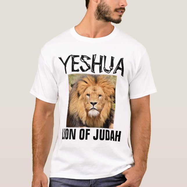 Messianic Jewish T-sjirts, Lion of Judah T-Shirt (Front)