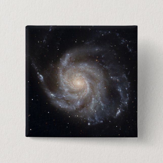 Messier 101, the Pinwheel Galaxy 15 Cm Square Badge (Front)